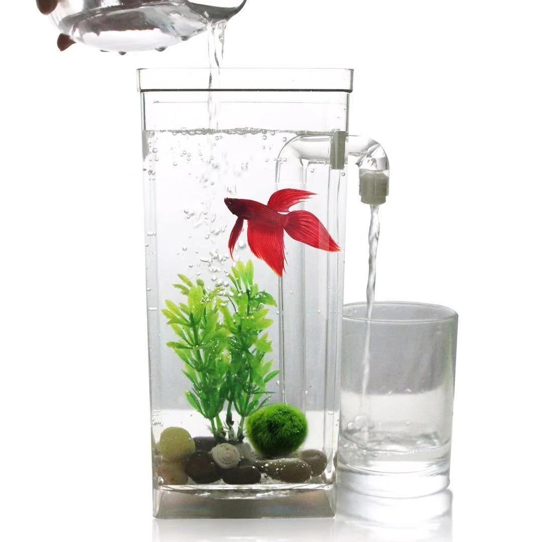 Betta Fish Tank - Leniwa bezpłatna wymiana wody pulpit akwarium