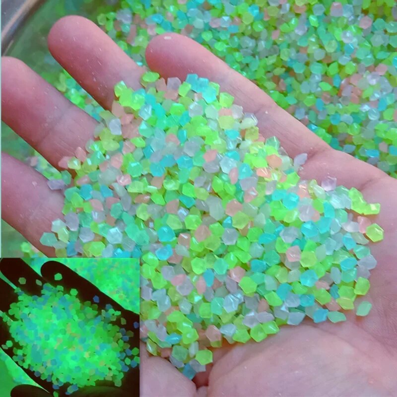 1000szt 3-5mm Świecący piasek  – Fish Aquarium Home recenzja i cena